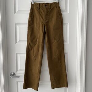 Madewell 90s Baggy Olive Green Pants w/ Carpenter Pockets